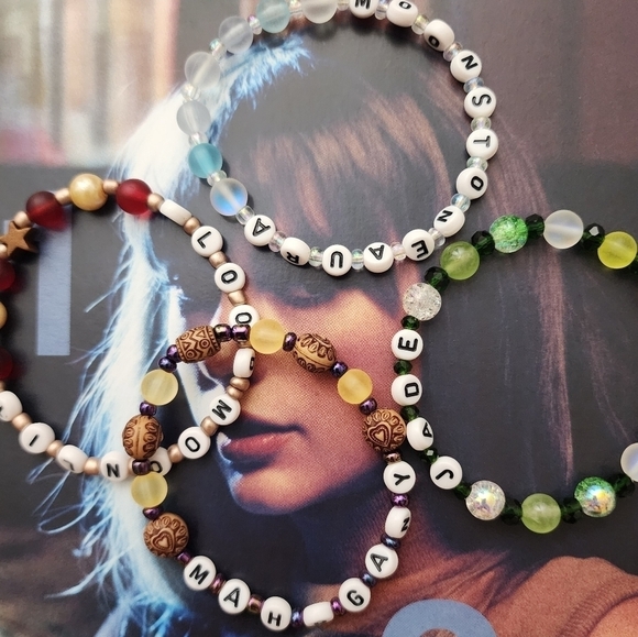 Taylor Swift Midnights Vinyl Inspired  Friendship Bracelets Set Of 5 - Picture 11 of 11